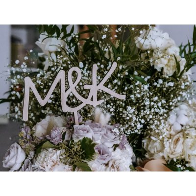 Zápich do dortu s iniciály – Zboží Dáma