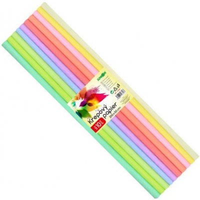 Krepový papír mix pastelové barvy 10ks 403054 – Zboží Dáma