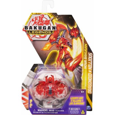 Bakugan svítící Bakugani nova Dragonoid x Nillious Red – Zboží Mobilmania
