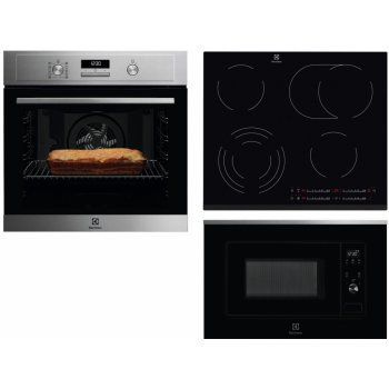 Set Electrolux EOF4P74X + EHF6547FXK + LMS2203EMX