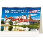 stolní 55 turistických NEJ Čech, Moravy a Slezska 22,6cm x 13,9cm, S24-27 2027 – Hledejceny.cz