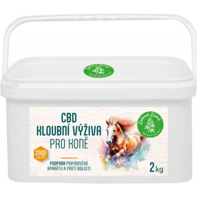 Zelená Země Kloubní výživa pro koně s CBD 2 kg – Zboží Dáma