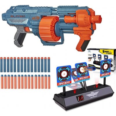 Nerf Elite 2.0 Shockwave RD-15 E9527 Elektronický Terč 3 Cíle – Hledejceny.cz