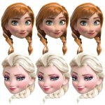 PROCOS PROCOS maska papírová Frozen 6 ks – Zboží Mobilmania