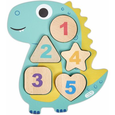 Little Tikes Wooden Critters puzzle s čísly Dinosaurus 0050743652257 – Zboží Mobilmania