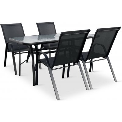 Zahradní jídelní set Porto 150cm + 4x kovová židle Ramada – Zboží Dáma
