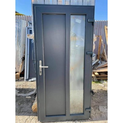 SOFT vchodové plastové dveře Florida,oboustranný antracit/antracit, 98x200 cm – Zboží Mobilmania