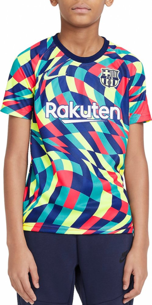 Nike dětský dres FC Barcelona Prematch Modrá | Srovnanicen.cz