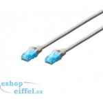 Digitus DK-1512-010 Ecoline Patch, UTP, CAT 5e, AWG 26/7, 1m, šedý – Zboží Živě