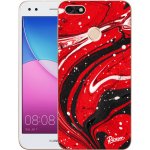 Pouzdro Picasee silikonové Huawei P9 Lite Mini - Red black čiré – Zboží Mobilmania