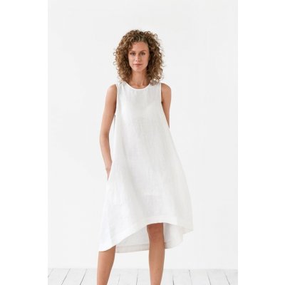 Magic Linen Lněné šaty Toscana White