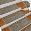 Schody zahrada-XL Kobercové nášlapy na schody 15 ks 65x21x4 cm šedé