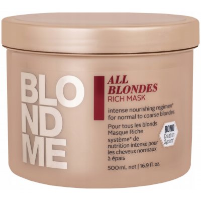 Schwarzkopf BlondME All Blondes Rich Maske 500 ml – Hledejceny.cz