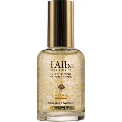 d'Alba Vita Toning Capsule Serum Hydratační a rozjasňující sérum na obličej 50 ml – Hledejceny.cz
