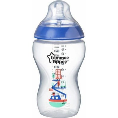 Tommee Tippee kojenecká láhev C2N modrá loďka 340ml