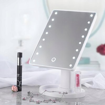 PODSVÍCENÉ KOSMETICKÉ ZRCÁTKO S LED PRO MAKE-UP – Zboží Mobilmania