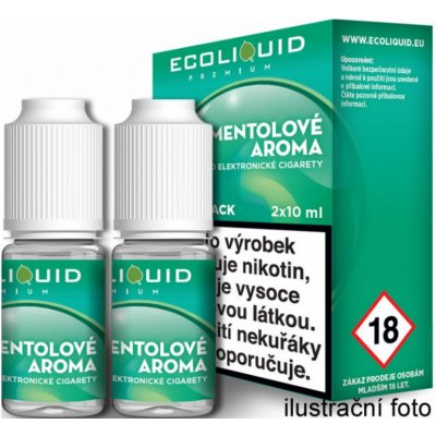 Ecoliquid Premium 2Pack Menthol 2 x 10 ml 0 mg