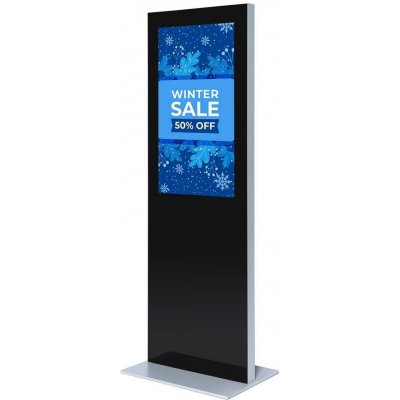 Jansen Display Digitální tenký totem s monitorem Samsung 43", černý – Zboží Mobilmania