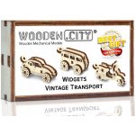 WOODEN CITY 3D puzzle mini sada Widgets: Historická vozidla 35 ks – Zboží Dáma