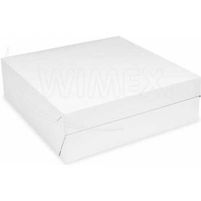 WIMEX s.r.o. WIMEX s.r.o. Krabice na dort (PAP) bílá 30 x 30 x 10 cm [50 ks] – Zboží Mobilmania