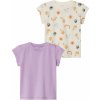 Kojenecké tričko a košilka lupilu Dívčí triko s BIO bavlnou kusy lila fialová bílá