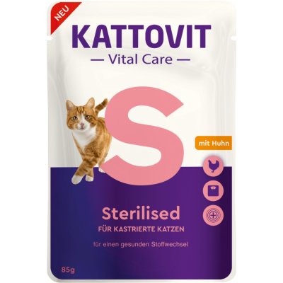 Kattovit Vital Care Sterilised kuře 85 g – Sleviste.cz