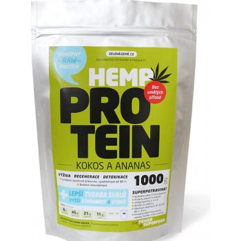 Zelená Země Konopný protein 1000 g