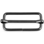 Pro Háčkování Posunovač na popruh 17 x 38 mm černý nikl – Zboží Dáma