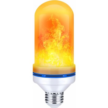 TopLux LED ohnivá žárovka FLAME 9W 3-step s efektem plamene E27