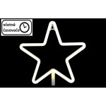 D57400 Nexos Vánoční dekorativní osvětlení neonová hvězda 120 LED teple bílá – Hledejceny.cz