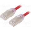 síťový kabel Panduit STP28X5MRD Patch, F/UTP,TX6A-28™, 6a, drát, Cu, LSZH, 5m, červený