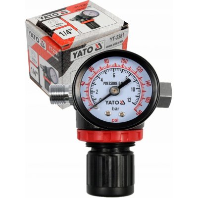 YATO Redukční ventil tlaku vzduchu 1/4" YT-2381 – Zboží Dáma