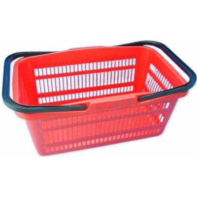 Nákupní košík plastový 44x28x20 cm červený – Sleviste.cz
