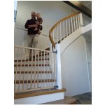 Baby Dan Vysoká schodišťová zábrana Mona dřevěná 65 - 110 cm – Zboží Dáma