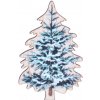 Vánoční dekorace MFP 8886461 Kolíček stromek 9ks dřevo