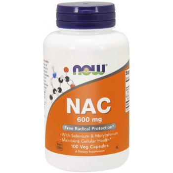 Now Foods N-Acetylcystein NAC 600 mg 100 veg kapslí