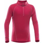 Devold dětský rolák Duo Active junior Zip Neck, raspberry 116675 – Hledejceny.cz