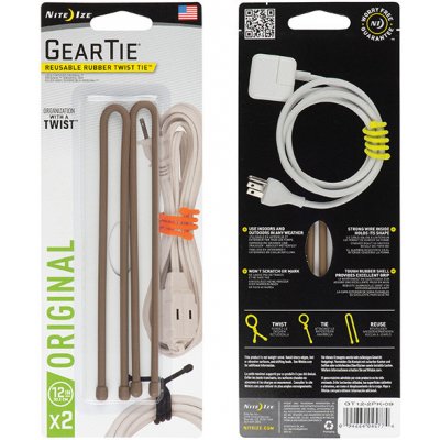 Nite Ize Vázací drát Gear Tie délky 12" coyote, 2ks – Hledejceny.cz
