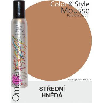 Omeisan Color & Style Mousse tužidlo středně hnědé 200 ml