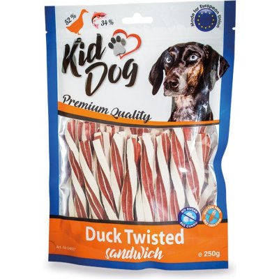 Kiddog kachní sendvič s treskou kroucený 250 g – Zbozi.Blesk.cz