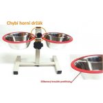 Juko Stojan s lavorky 2 x 2,6 l SILIKON kroužek protihluku – Zboží Mobilmania