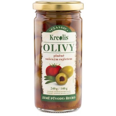 Kreolis Olivy zelené sušená rajčata 240 g – Zboží Dáma