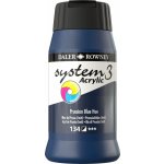 Daler Rowney System3 akrylová barva prussian blue hue 500 ml 1 ks – Hledejceny.cz