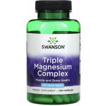 Swanson Triple Magnézium Complex 400 mg 100 kapslí – Hledejceny.cz