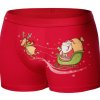 Boxerky, trenky, slipy Cornette pánské boxerky santas sleigh 007 67 red