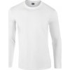 Pánské Tričko Gildan Pánské triko s dlouhým rukávem SoftStyle Bílá G64400