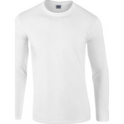 Gildan Pánské triko s dlouhým rukávem SoftStyle Bílá G64400