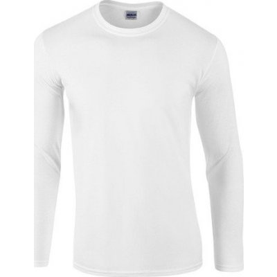 Pánské triko s dlouhým rukávem Gildan SoftStyle Bílá G64400