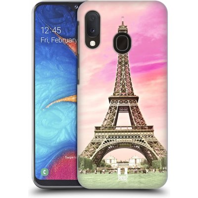 Pouzdro Head Case Samsung Galaxy A20e RŮŽOVÁ AIFELOVKA – Zboží Mobilmania