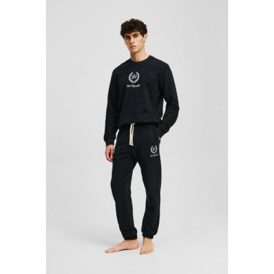 KARL LAGERFELD tepláky HOTEL KARL CREST SWEATpants BLACK – Zboží Mobilmania